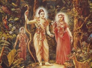 Sita-Rama in forest